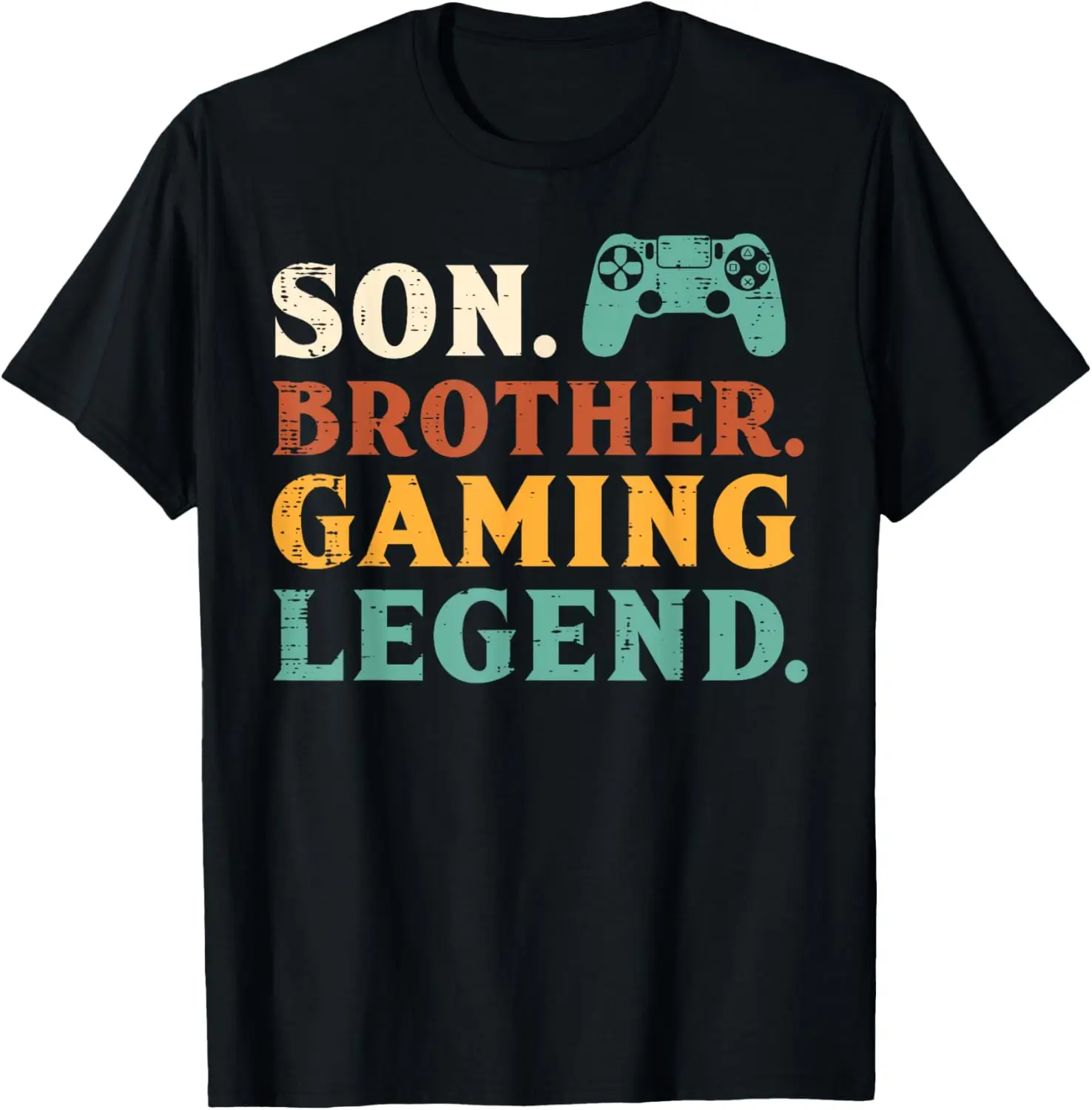 

Son Brother Gaming Legend Gamer Men Boys Kids Teens Youth T-Shirt