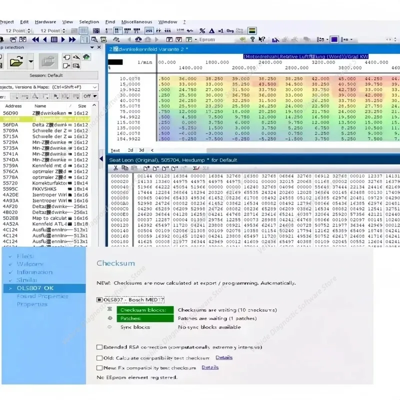 WinOLS 4.51 Full Version + 93GB WINOLS DAMOS +ECM TITANIUM 1.61+Immo Service tool v1.2 Data Winols Auto Repair Software