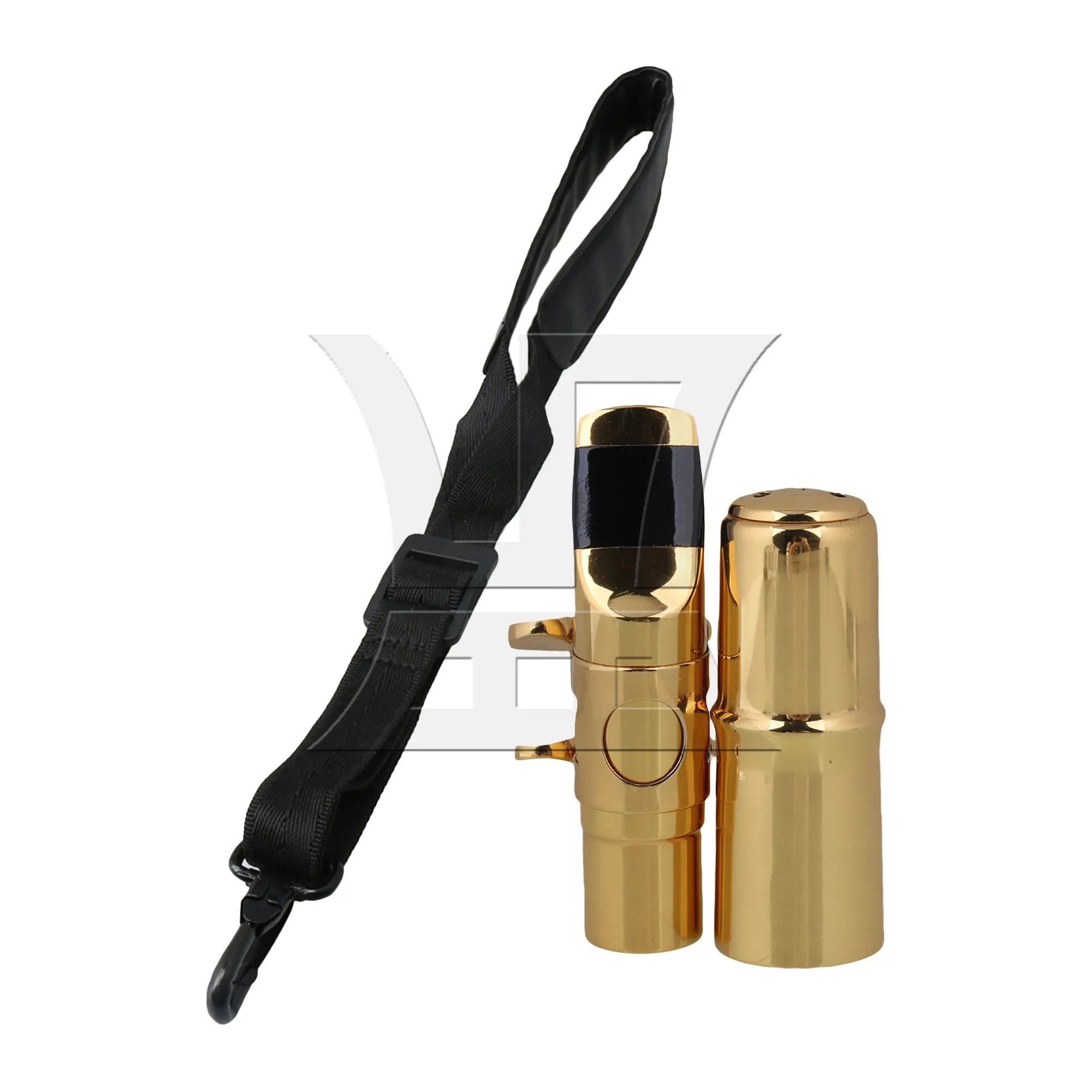 

2 Pcs Professional Sax Mouthpiece for 7# Soprano B Flat w/ Neck Strap