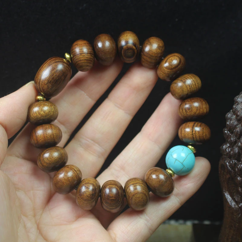 

Black rosewood 15*10 abacus Buddhist prayer , jujube bead bracelet, Chinese style wooden cultural and artistic