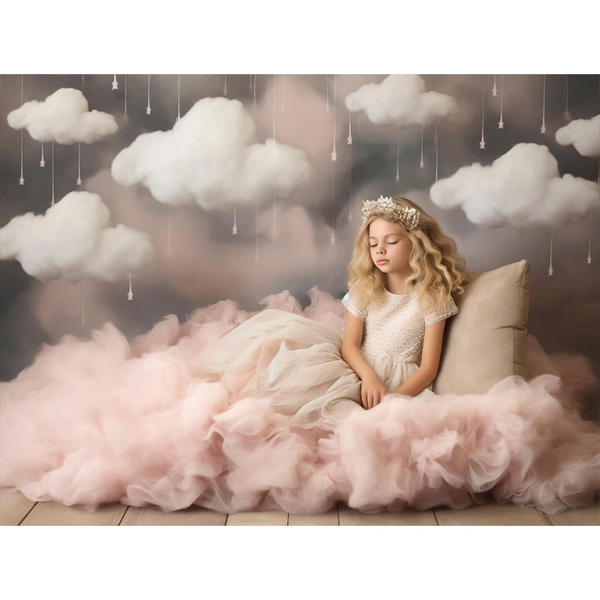 Mehofond Photography Background Clouds Newborn Portrait Photo Studio Photocall Props Children Portrait Backdrop Decor Banner