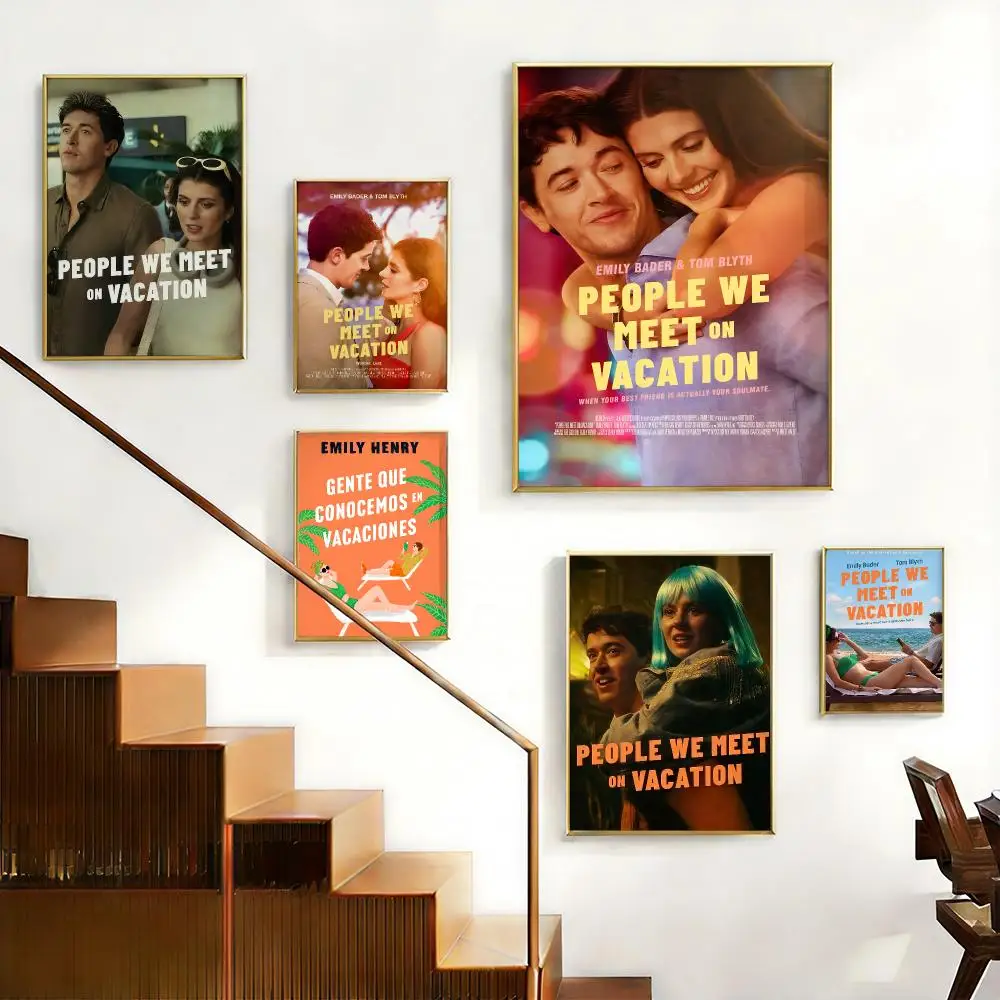 Romantic Movie People We Meet on Vacation Poster HD Self-Adhesive No Residue After Removal Ideal for All Kinds of Wall Decor