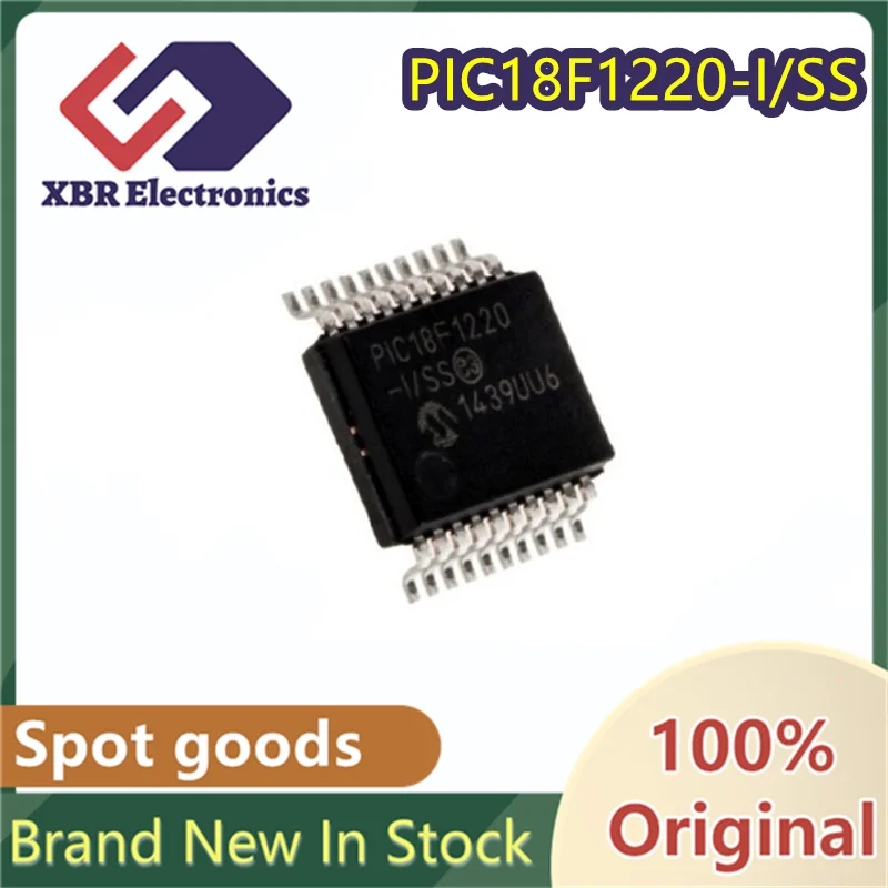(2/10 Pieces) PIC18F1220-I/SS SSOP-20-208mil MCU/MPU/SOC Microprocessor Controller Brand New Original in Stock Fast Shipping