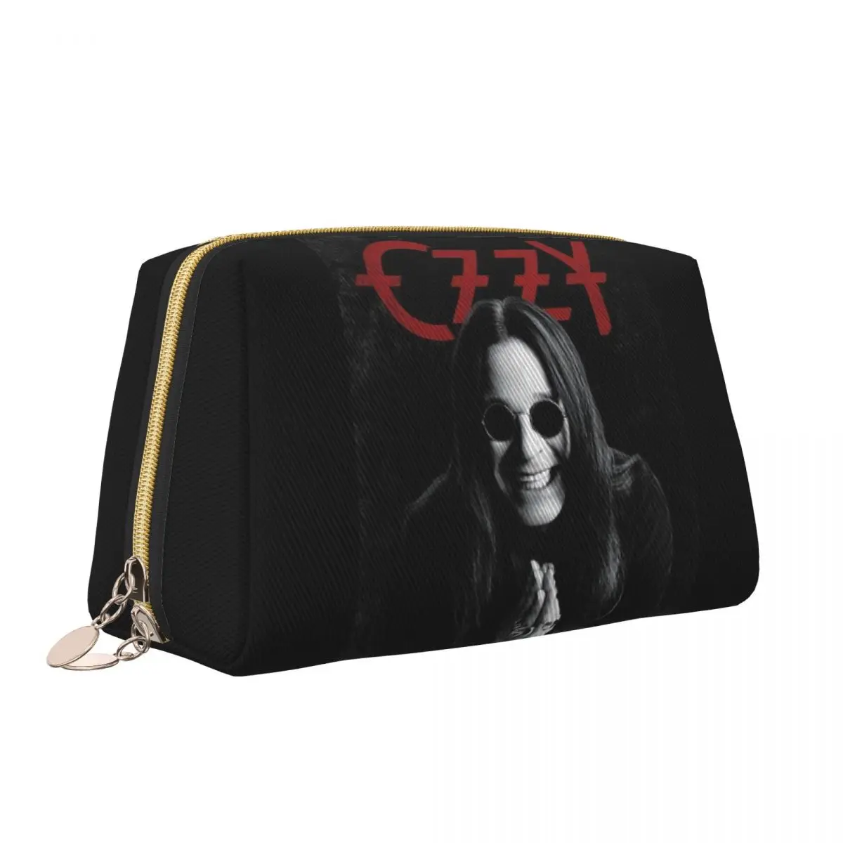 Custom Ozzy Osbourne Heavy Metal Rock Music Singer Cosmetic Bag for Women Makeup Toiletry Organizer Lady Beauty Storage Dopp Kit