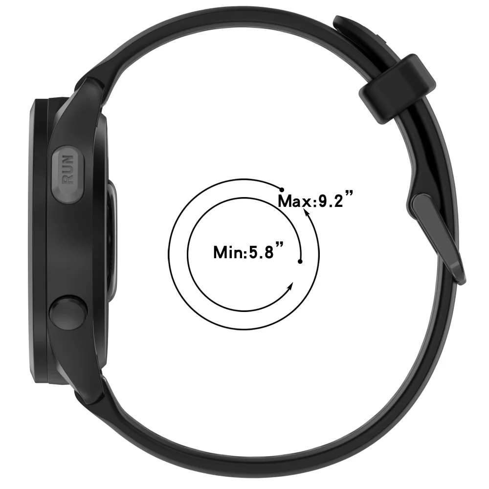الرسمية 18 مللي متر 20 مللي متر 22 مللي متر سيليكون حزام ل Garmin Vivomove الاتجاه Active5 سوار الفرقة ل Venu 3/2/3S Forerunner 165 55 265 965