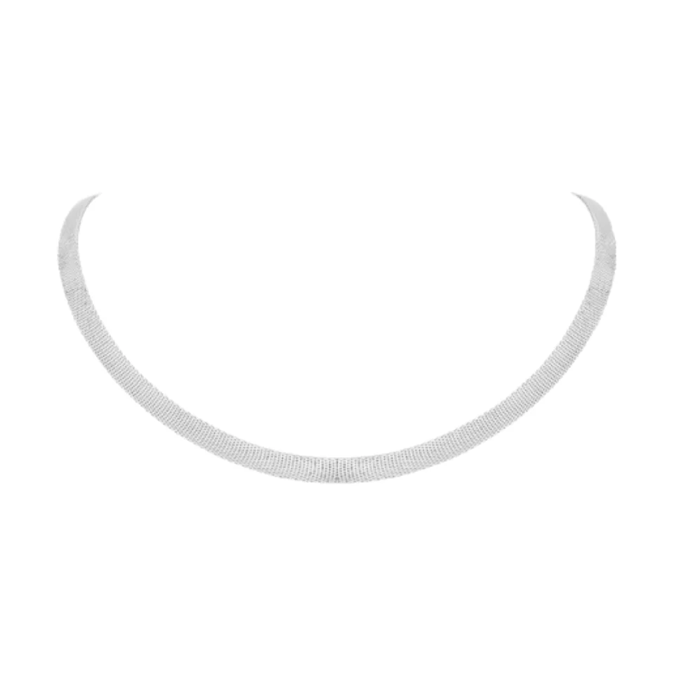 Bellux Torques 925 Silver Thickness True Gold Plated 925 Silver Starry Sky Galaxy Wide Edition Woven Necklace