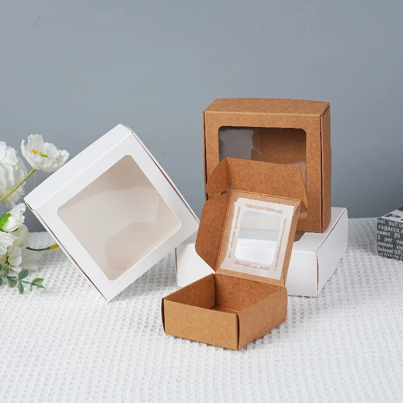 Small Commodity Classification Box Simple Square Flip Cover Box Hardware Small Parts Packaging and Storage Case Width 5.5-12.5cm