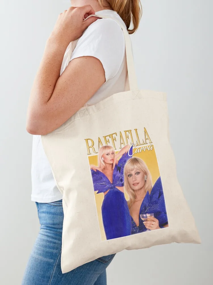 

Raffaella Carrà Tote Bag shopping bag logo female bag free delivery bags