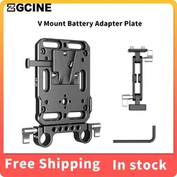 ZGCINE VR VR-02 V Mount Battery Adapter Plate V-Lock Kit with 15mm Rod Clamp Adjustable Arm For Canon Sony Nikon DSLR Camera