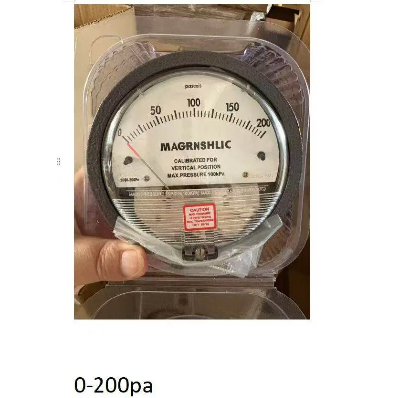 Differential pressure gauge Clean room Purification workshop Positive and negative pressure air gauge pointer 60Pa for breeding
