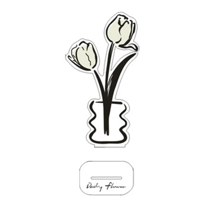 Flower Ornament Note Clip Advanced Dark Wind Flower Convenience Folder File Message Photo Message Ornament