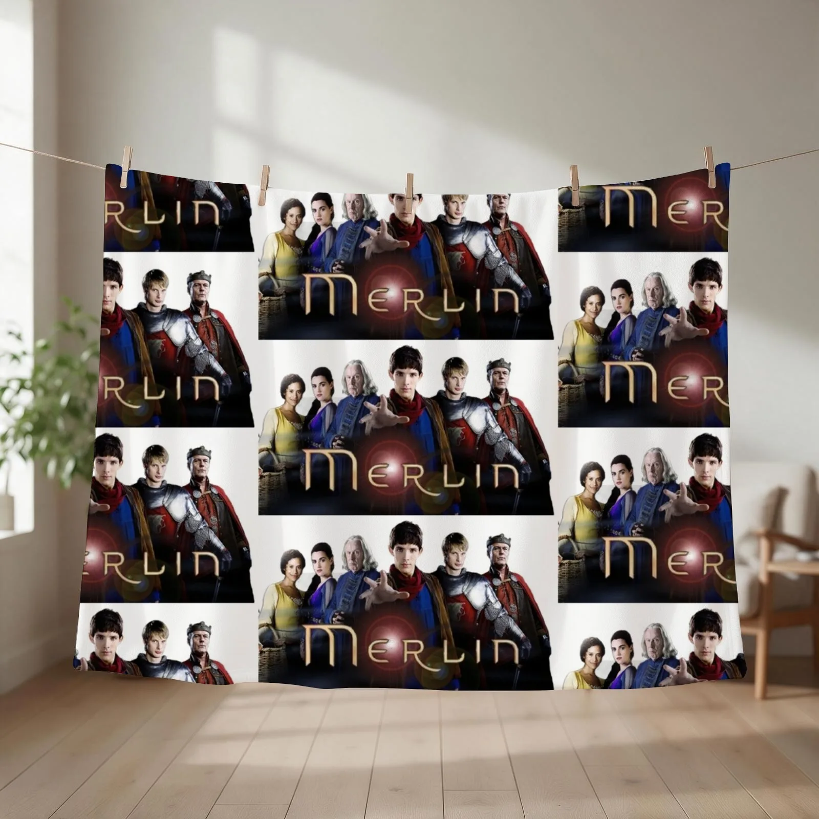 Merlin Throw Blanket Flannel Fabric Soft Beds Extra Large Throw Bed Fashionable Blankets