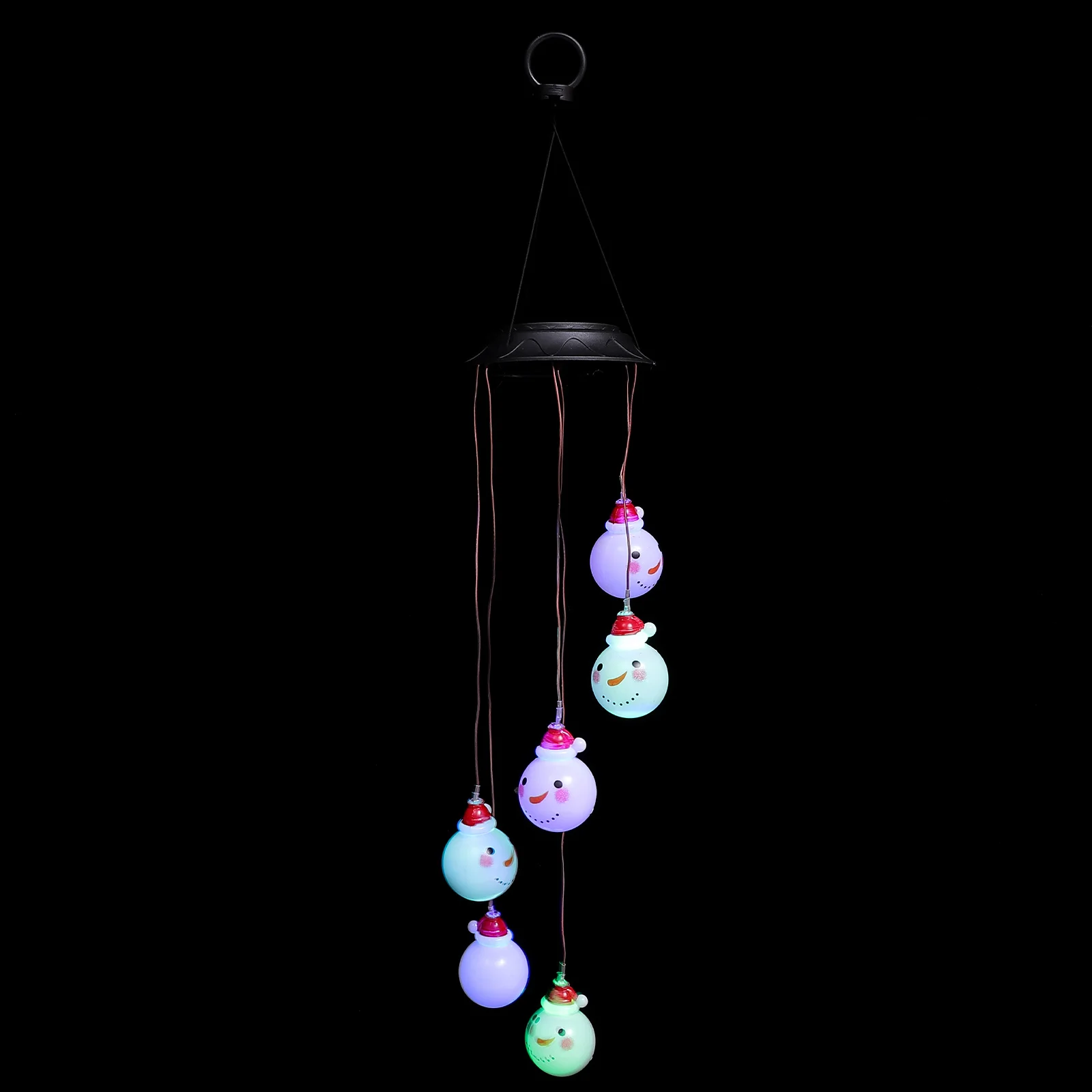 1 قطعة عيد الميلاد ثلج ضوء تعمل بالطاقة الشمسية LED مصباح خارجي لحديقة فناء ساحة ديكور معلق الرياح الرنين حفلة عيد الميلاد