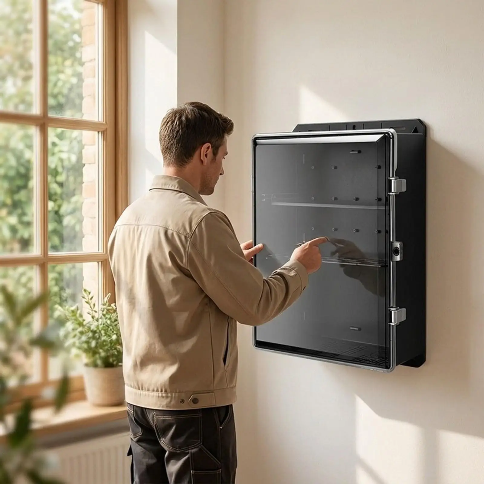 Power Distribution Box Enclosure Easy to Install Instrument Case Outdoor Electrical Box Waterproof for Shopping Mall Hotel
