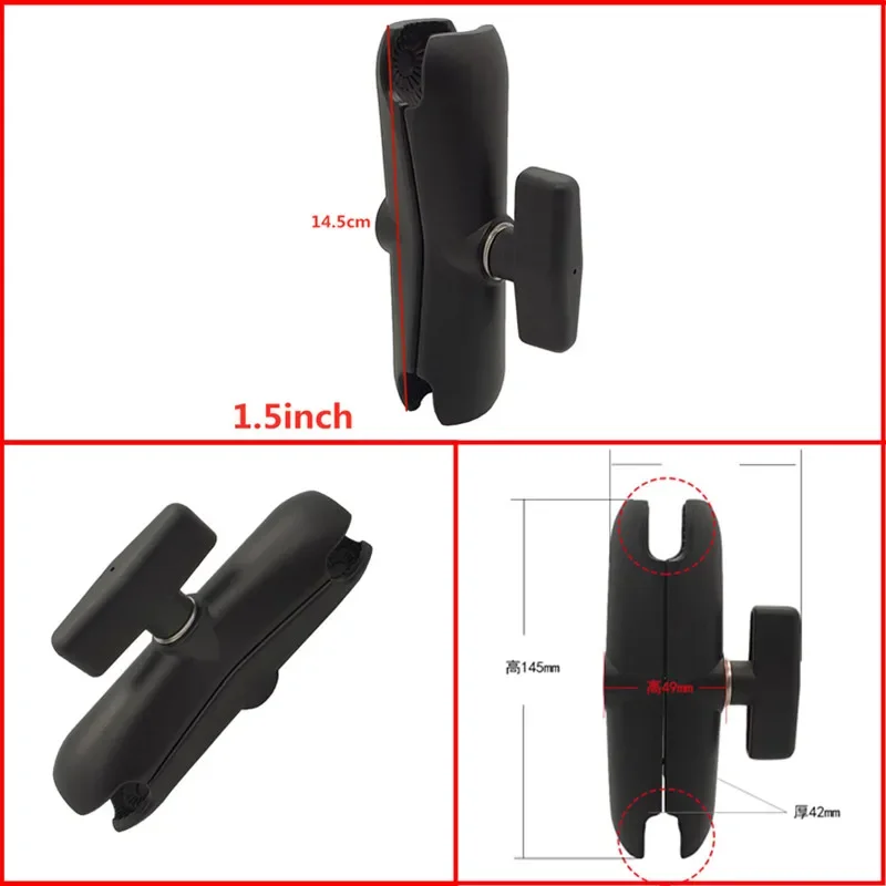 Universal Marine Electronic fish finder Mount 1.5 Inch Ball Head Humminbird Fishfinder Kayak Mount for Ram Mounts