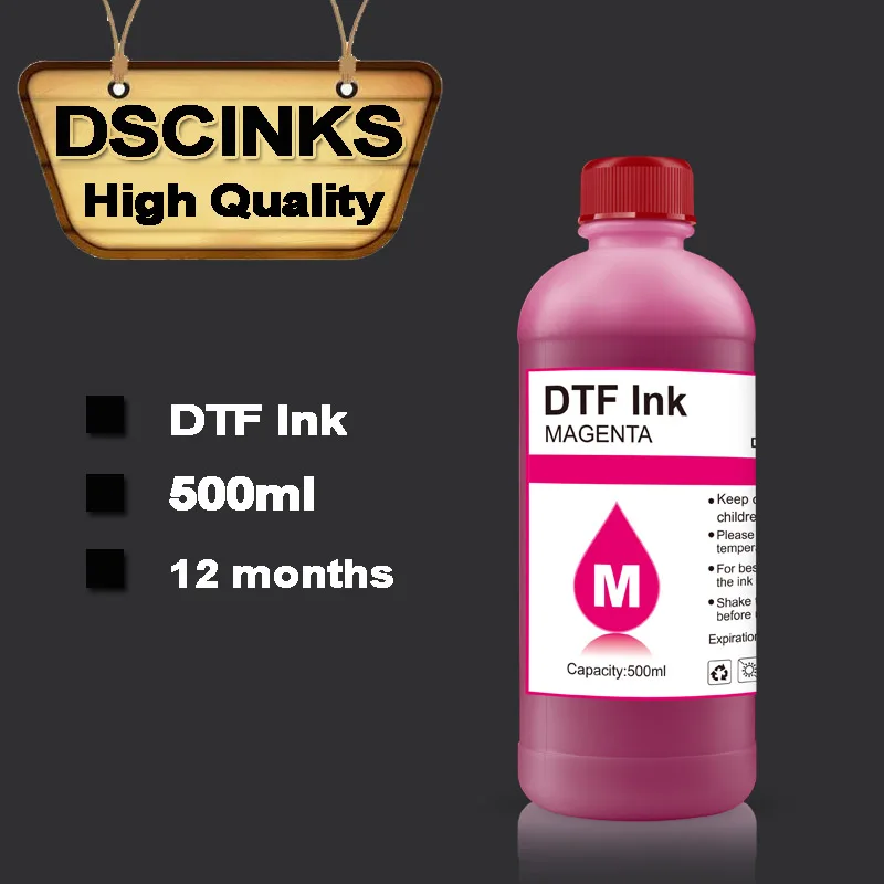 500ML ECO DTF ink for direct transfer film for PET film L1800 L805 1390  &  I3200 4880 4800 DX5 large format DTF I3200 printer