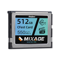 KingSpec Cfast 2.0 Memory Card 256GB 512GB 1TB CFast SATA Card Industrial IPC Memory Speed 450MB/s For Full HD 4K Video