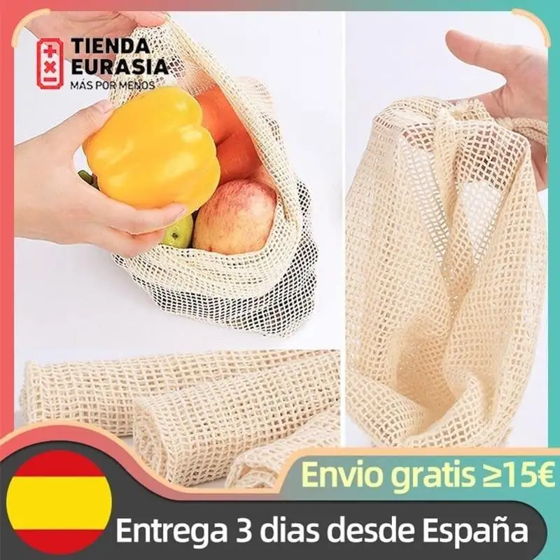 EURASIA shop Pack 2 mesh Coccion for special legumes chickpeas fit all kinds of pressure pots for vegetable vegetable cooking ect without mixing cotton and acrylic Material