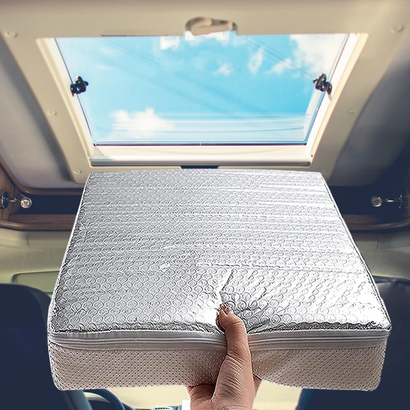 

RV Sunroof Sunshades 7cm Thick Motorhome RV Vents Skylight Insulator UV Aluminum Film Block Reflective Sunshade Car Accessories