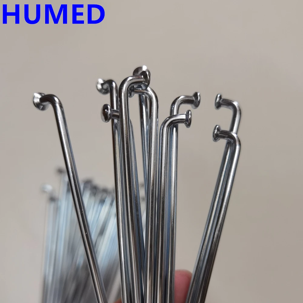 36pcs 9G Spokes Diameter 3.5 mm J-bend 70-235mm Motorcycle Spokes 45# Steel 9K E-bicycle Spoke Wheel Rims