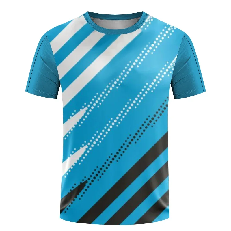 

Men's T-shirts 3D Printed Breathable Badminton Training Wear New Quick Drying Table Tennis Wear Women's Running Fitness Wear