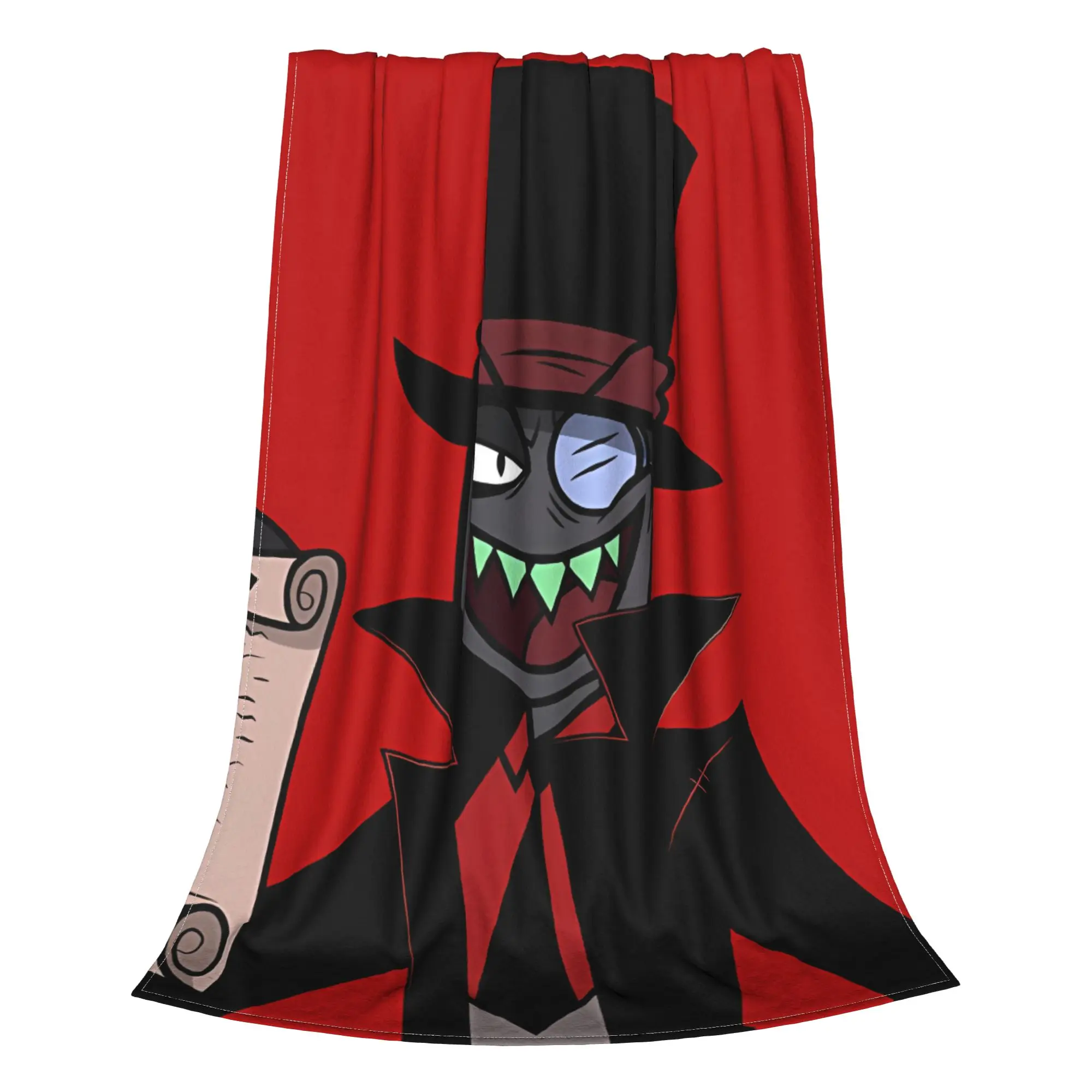 1PC Home Cutecore Contract Black Hat Villainous Blanket Super Cosy Plush Home Living Room Sofa Halloween