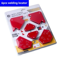 6PCS Welding Locator Set Magnetic Welding Auxiliary Tool Accessories Right Angle Bevel Multi-Angle Magnet Holder