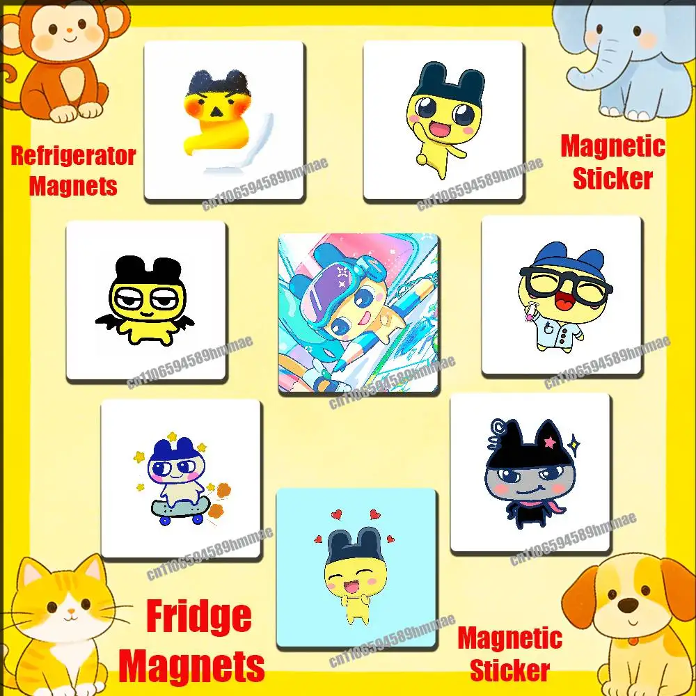 

For T-Tamagotchi M-Mametchi Fridge Freezer Refrigerator Magnets Kitchen Metal Cabinet Magnetic Sticker Card