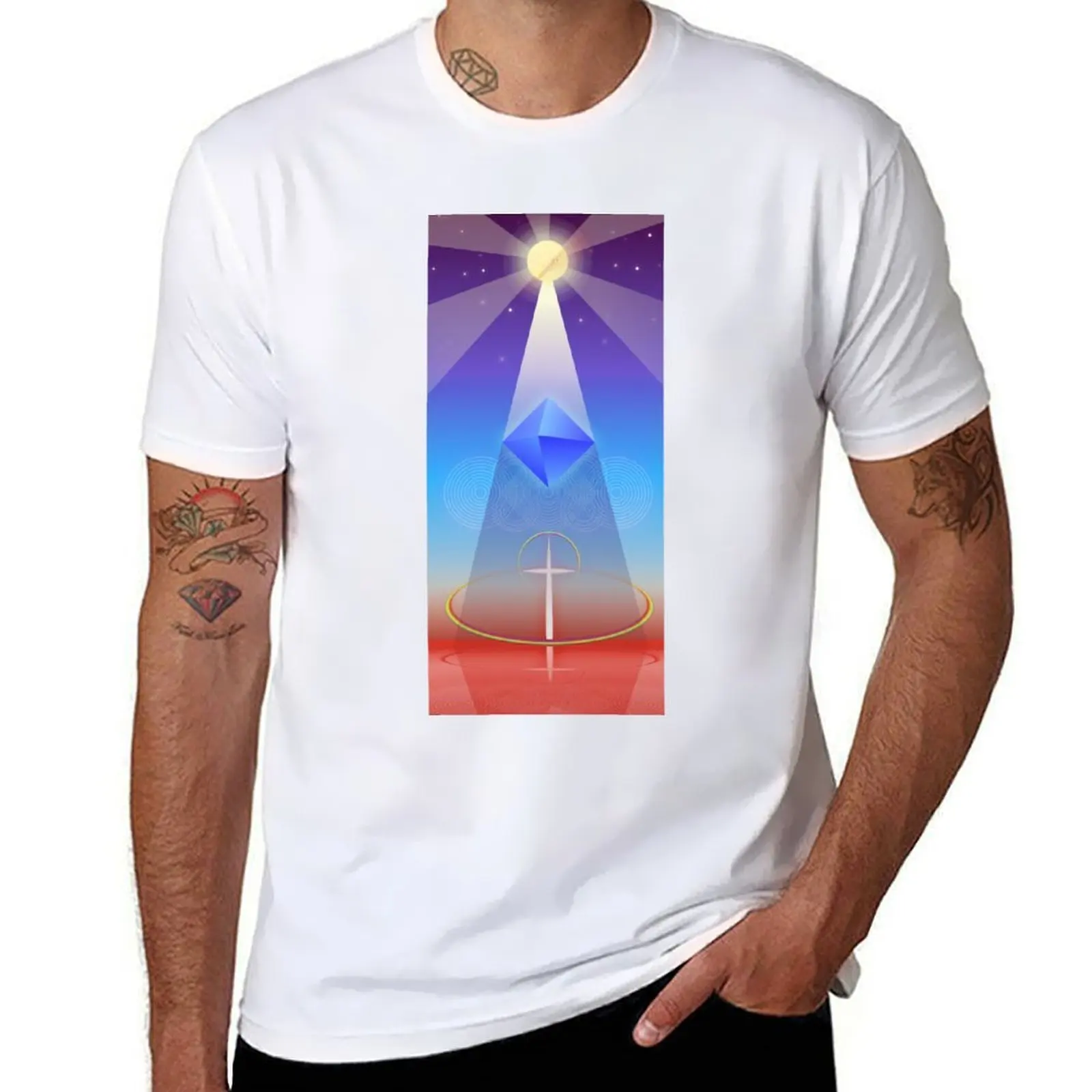 

Ramiel above the sea T-Shirt man t shirts graphic t shirts for man pack cotton T-Shirt