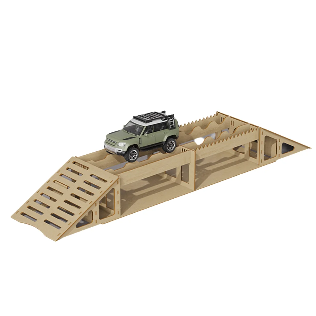 A17I Houten Simulatie Off-Road Obstakels voor 1/16 1/18 1/24 RC Crawler Model Auto Volwassen Kinderspeelgoed Montage Prop -PP03