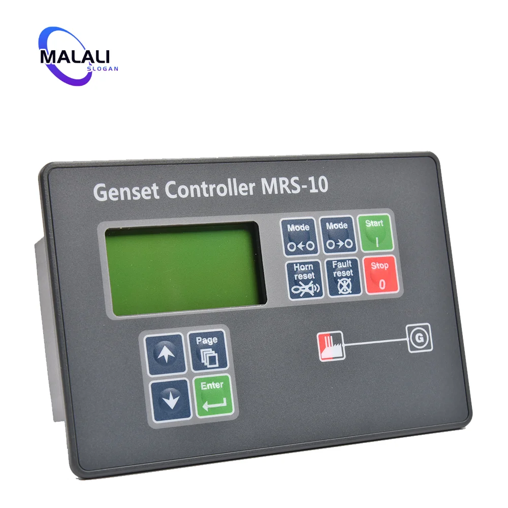 MRS10 MRS-10 Genset Controller Auto Remote Start LCD Control Protect Module Panel Diesel Generator Part Compatible With Original