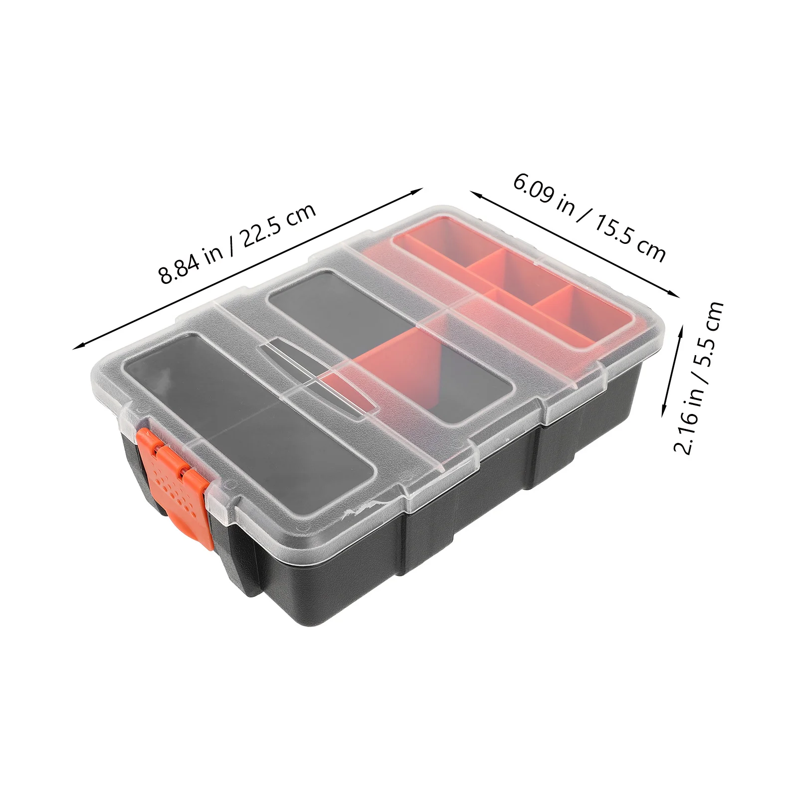 Screw Organizer Box Large Capacity Multi-Grid Plastic Storage Container For Hardware Tools Diy Crafts Fasteners Portable
