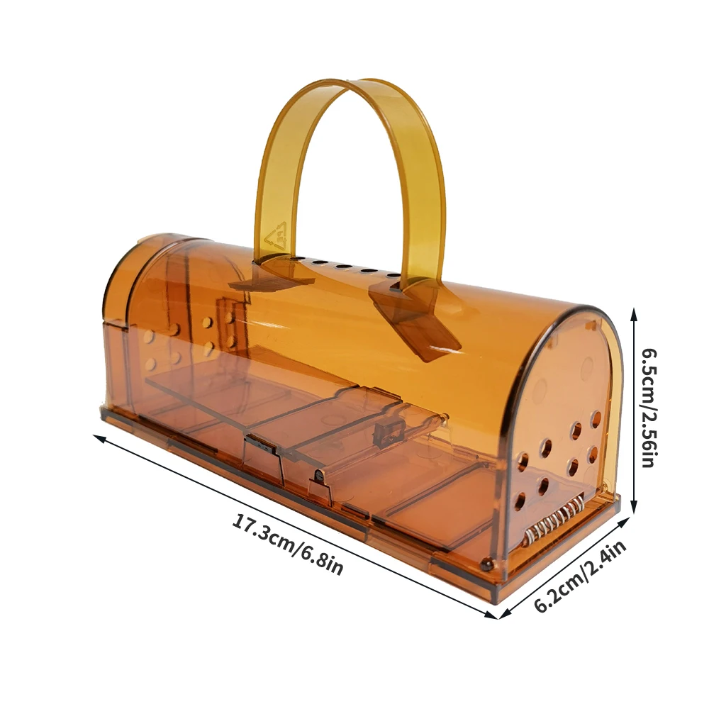 Home Garden Plastic Mousetrap, Mouse Cage, Reusable Mouse Rodent Catcher, Pet Control Cage