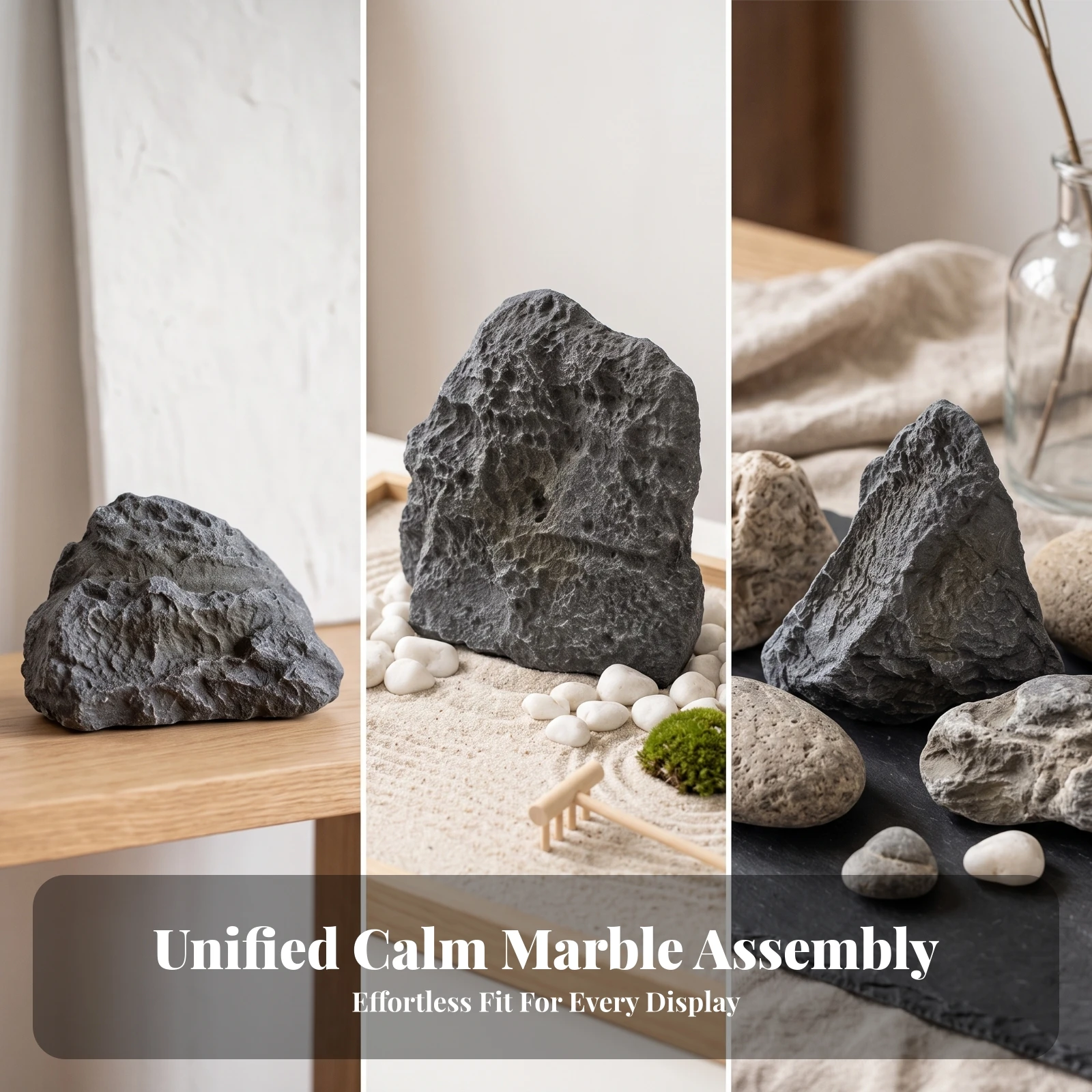 Faux Stone Sculpture Easy to Transport Artificial Landscape Stone Faux Rock Prop Portable Versatile for Photographers