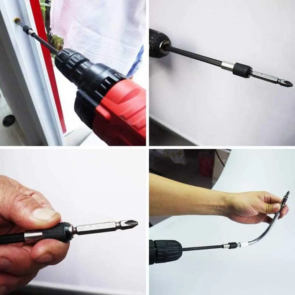 14 Set 1/4 "Lục Giác Từ Tác Động Vít Giá Đỡ Mở Rộng Linh Hoạt Trục Bit Vít Bộ Máy Khoan Công Suất dụng Cụ Cầm Tay