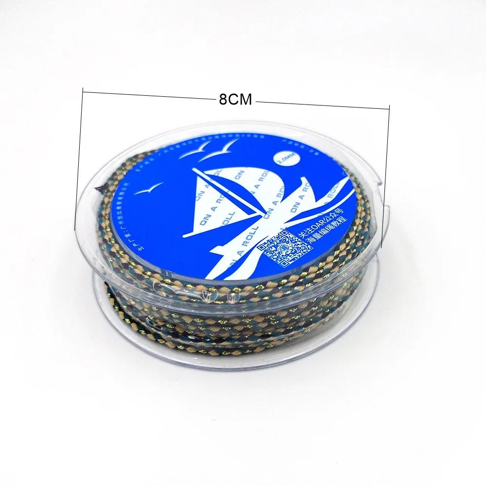 DIY Jewelry Making Such As Bracelets Necklaces And Key Chains Using Colored Hand-Spun Cotton Thread With A Diameter Of 2 Millime