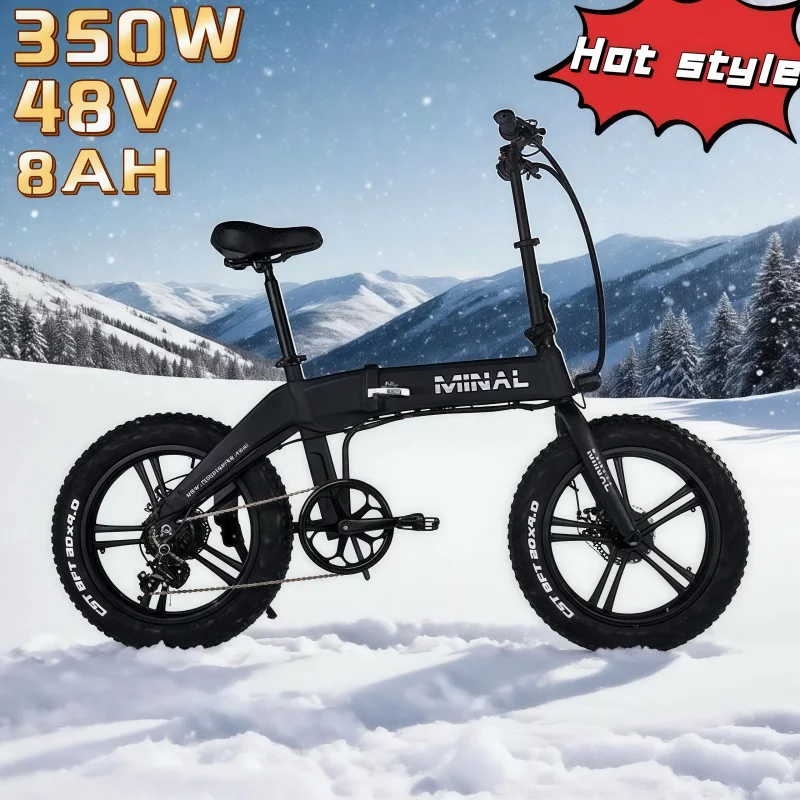 

Hot-selling folding 20*4.0-inch fat tire snowmobile fashion young man woman commuting and transportation