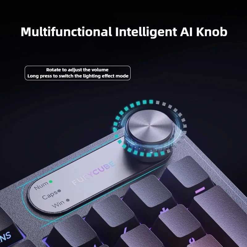 IP98 غشاء مقاوم للماء لوحة المفاتيح السلكية 98 مفاتيح RGB الخلفية الميكانيكية مريح PBT أغطية المفاتيح لأجهزة الكمبيوتر المحمول سطح المكتب ماك ويندوز