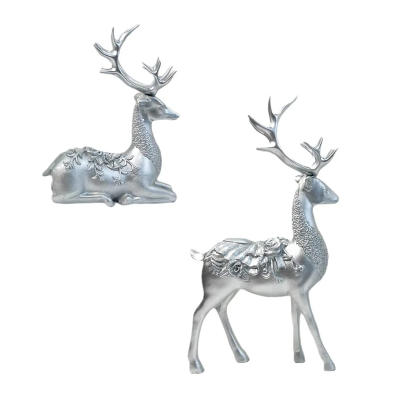 Luxurious Mooses Decoration Resins Crafteds for Tabletop and Shelf Display