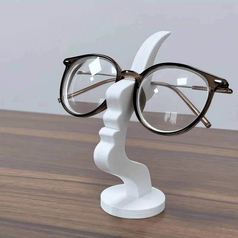 Creative Design Quirky Eyeglass Holder - Unique Fun-Shaped Desktop Organizer with Sturdy Base, for Home, Office, or Gift