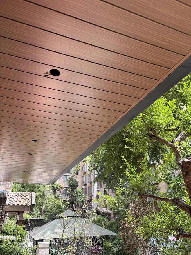 PVDF Coated Hook-on Aluminum Ceiling Panel Anti Salt Spray Weather Resistant Suspended Metal Ceiling
