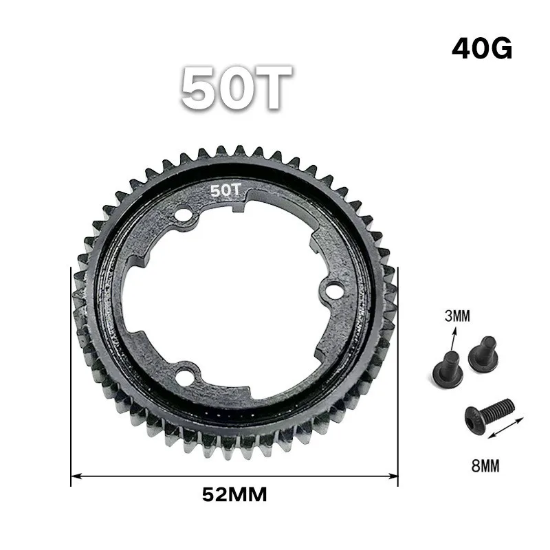 Harden Steel 50T Main Gear Spur Gear 6449 6447/8X For Traxxas For XMaxx E-REVO 2.0 For X- 6S 8S,1/10 For  4S,1/10 E-Revo 2.0 VXL