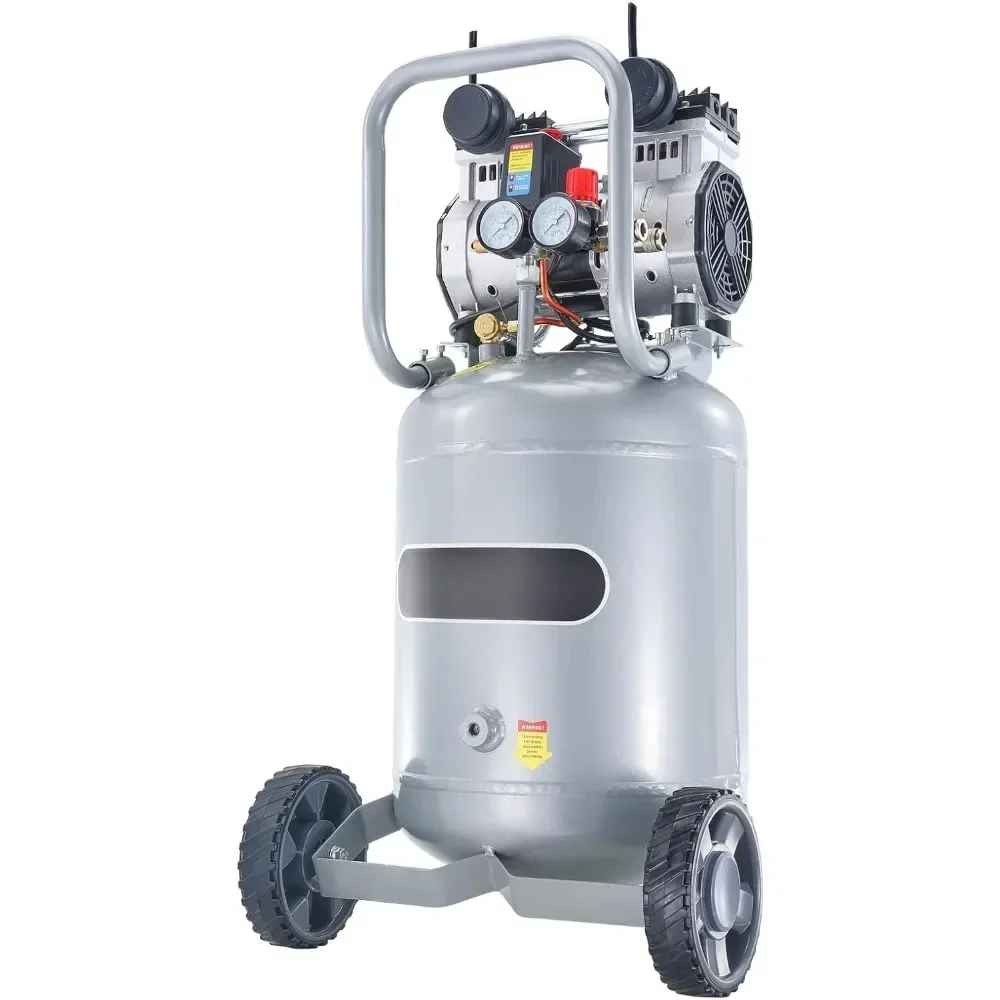 

13 Gallon Air Compressor, 2HP 4.6 SCFM@90PSI Oil Free Air Compressor Tank with 125PSI Max Pressure, 66dB Ultra Quiet Compr