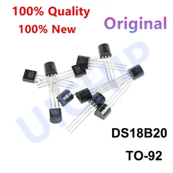 10pcs DS18B20 DS18B TO-92 Chip Programmable Digital Thermometer Temperature Sensor Temperature Acquisition TO-92