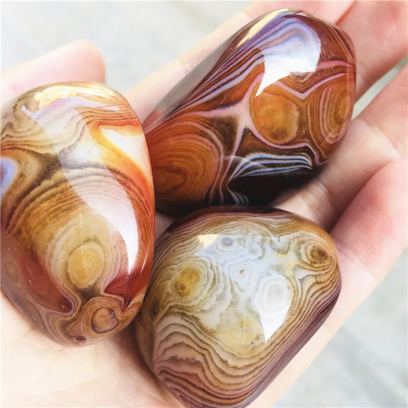 Natural Polished Banded Agate Crystal Madagascar Healing