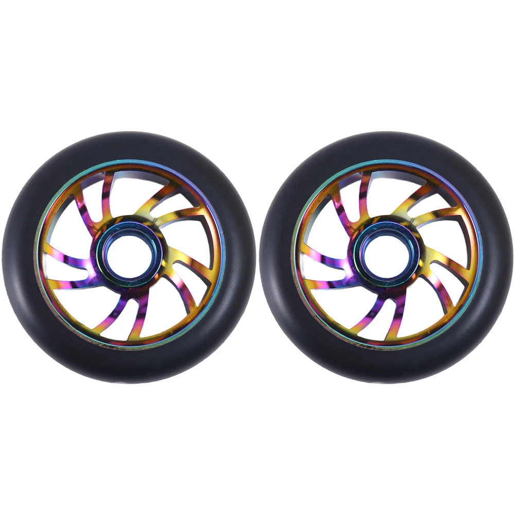 

120mm Scooter With ABEC-9 Bearings Silent High Rebound Shock-absorbing Wear-resistant electric scooter wheels Replace Parts