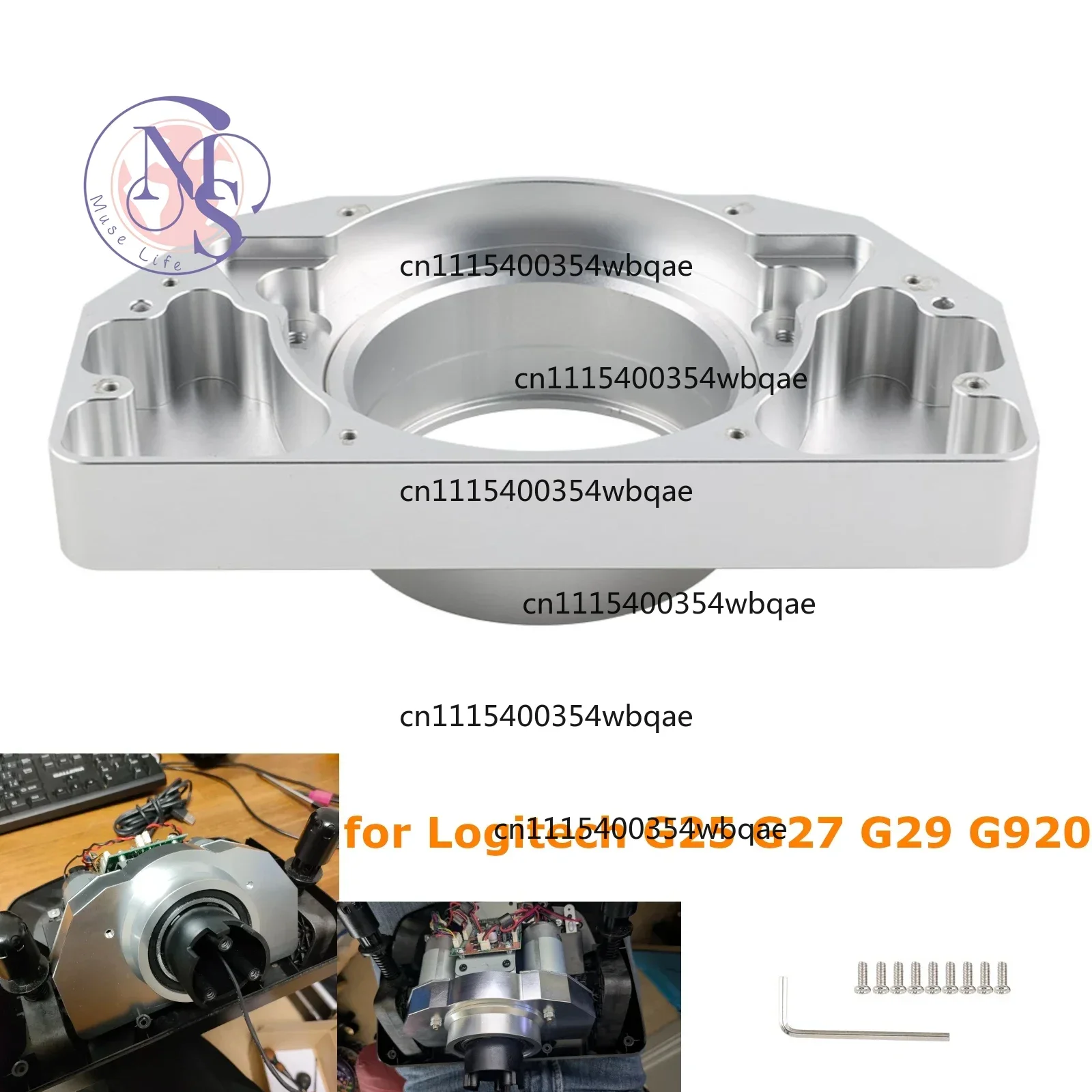 Steering Wheel Bearing Seat Bracket Aluminum Alloy For G25 G27 G29 G920 G923 Sim Racing Mod Parts