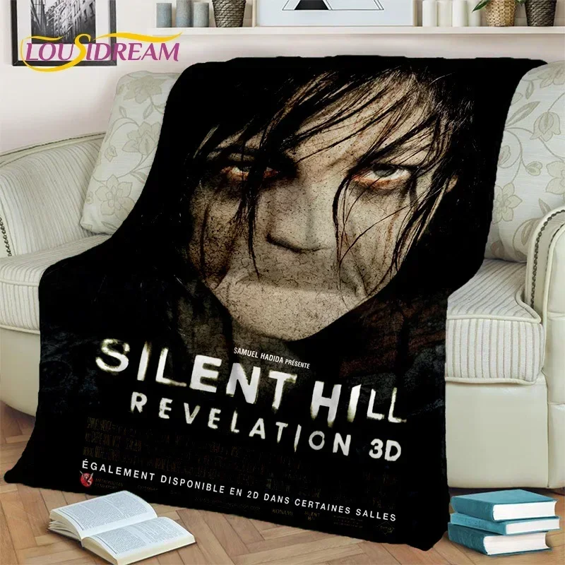 

3D Silent Hill HD Horror Movie Game Blanket,Soft Throw Blanket for Home Bedroom Bed Sofa Picnic Travel Office Cover Blanket Kids