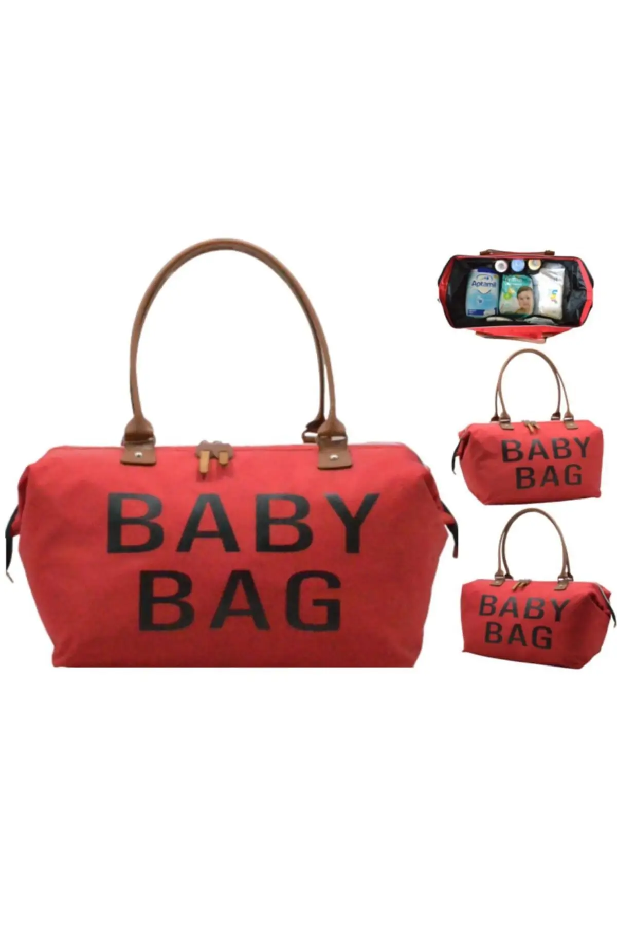 

Baby Bag Red Mother Baby Care And Mommy Tote Bag 2022 Nappy Maternity Diaper Mommy Bag Stroller Organizer Changing Carriage