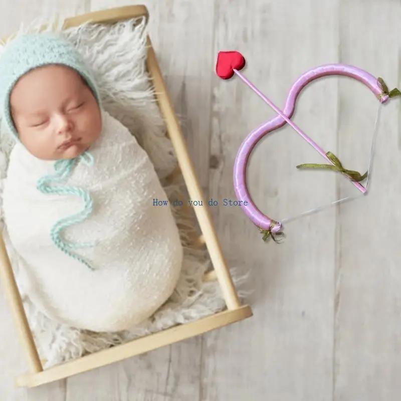 19QF 현실적인 활과 화살 사진 소품 할로윈 및 무대 공연을위한 의상 액세서리 선물